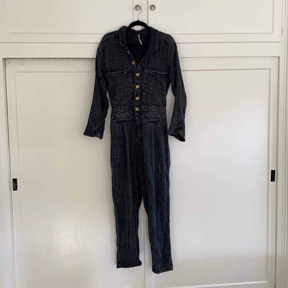 Free People Linen Jumpsuit
